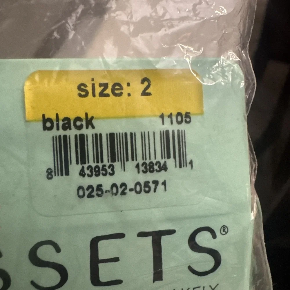 SPANX LOVE YOUR ASSETS FLIPSIDE DIAMOND REVERSIBLE SHAPING TIGHTS Size 2  BLACK